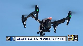 Close calls between drones and airplanes causing safety concerns in the Valley