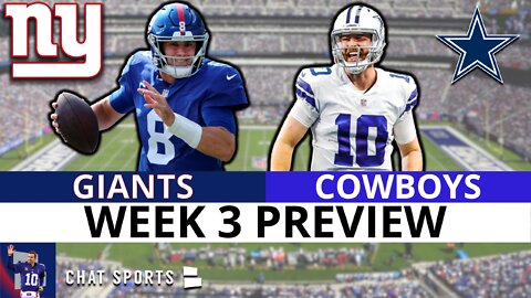 NY Giants vs. Cowboys Preview: Injury Report, Keys To Victory, Prediction, Analysis | NFL Week 3
