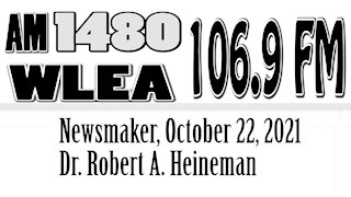 Wlea Newsmaker, October 22, 2021, Dr. Robert Heineman