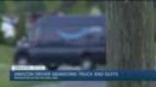 Amazon driver abandons truck and quits