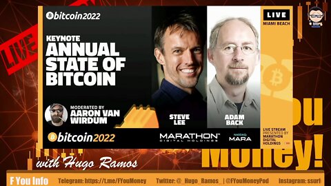 F You Money! | Bitcoin 2022 Miami - Adam Back - Annual State of Bitcoin