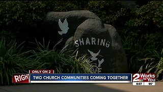 Two church communities come together