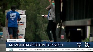 Move-in days begin at San Diego State