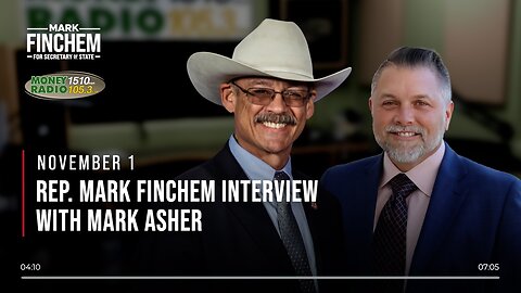 Mark Finchem Interview with Mark Asher (11/1/2022)