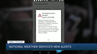 New National Weather Service Phone Alerts