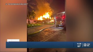 No injuries reported following house fire in St. Petersburg