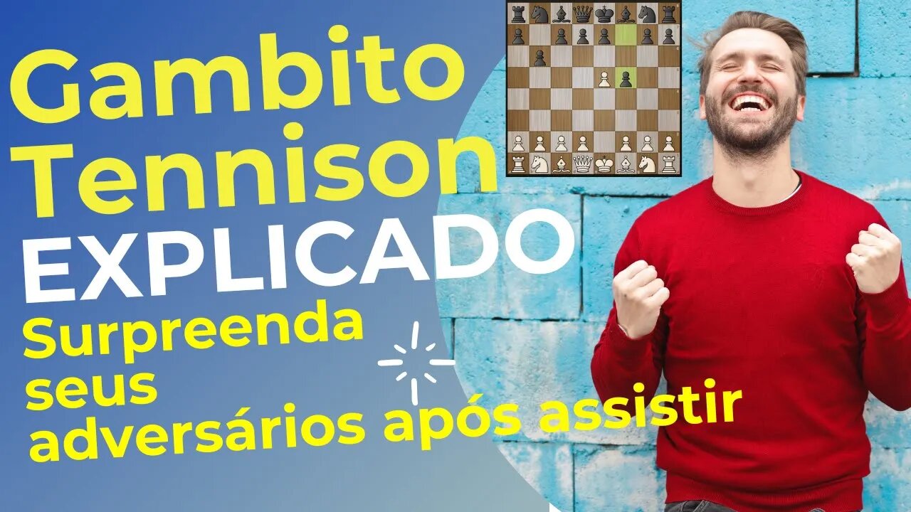 ÉPICO: GAMBITO TENNISON EXPLICADO PARA VC VENCER #Chess #Xadrez #Ajedrez  #Echecs
