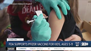 FDA supports Pfizer vaccine for kids, ages 5-11