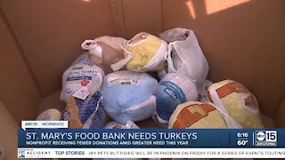 St. Mary's Food Bank collecting Thanksgiving turkey, food donations
