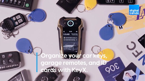 Organize your car keys, garage remotes, and ID cards with KeyX