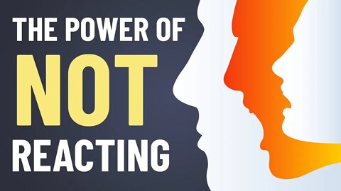 The Power of NOT Reacting - How To Control Your Emotions