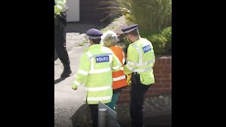 Footage of Insulate Britain Protests In Port Dover, UK