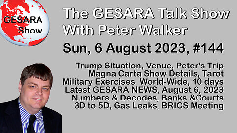 2023-08-06, GESARA Talk Show 144 - Sunday