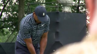 Woods, McIlroy, Spieth warmup before Round 1 at Southern Hills
