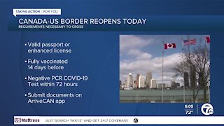Canadian border reopens to fully vaccinated Americans