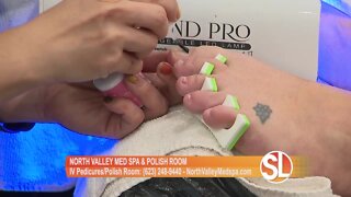 WOW! North Valley Med Spa and Polish Room offers one-of-a-kind IV therapy with your deluxe pedicure!