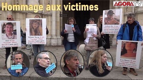 Hommage aux victimes des vaccins COVID - Marche et Discours à Orleanss
