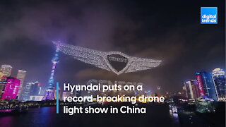 Record-setting drone light show in China