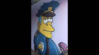 Street Artist Creates Incredible Murals Inspired By The Simpsons!