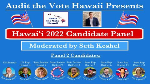 Seth Keshel - Hawaii 2022 Legislative Candidate Panel | 6/4/2022