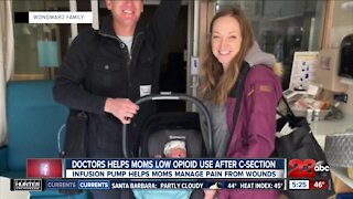 Doctors helping new moms who have c-sections recover with fewer opioids