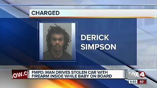 Police arrest driver of stolen car with baby on board