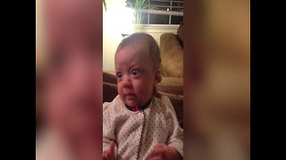 Tiny Baby has best "Surprised" Face
