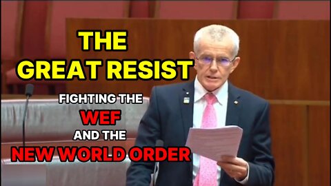 Senator Malcolm Roberts against Schwab’s Great Reset agenda!!