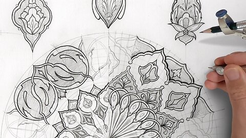 Mandala Pattern Practice 𐏑 Persian Inspired
