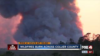 Evacuations lifted for Collier wildfire