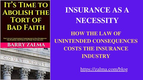 INSURANCE AS A NECESSITY