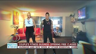 Couple's fitness business offering free classes