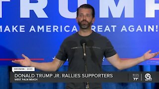 Donald Trump Jr. holds rally in West Palm Beach