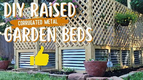 DIY Corrugated Raised Garden Bed | How To Build Garden Bed