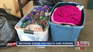 Providing scrubs for health care workers