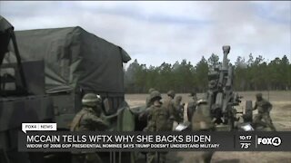 McCain tells WFTX why she's endorsing Biden
