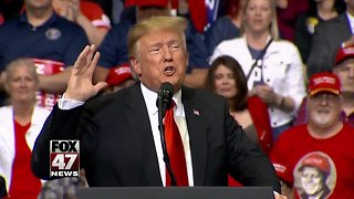 Trump holds rally in Grand Rapids Michigan, the first rally since Mueller investigation ended