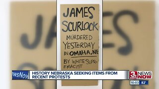 History Nebraska Seeking Items from Recent Protests