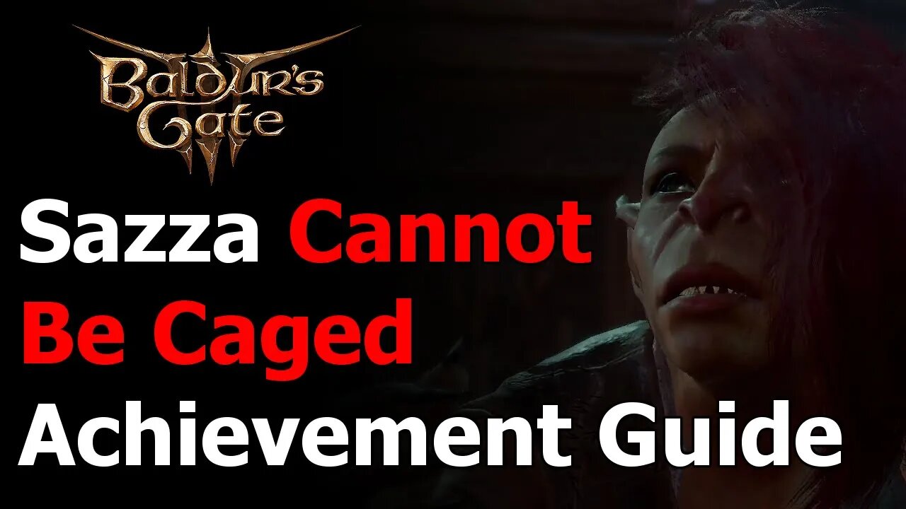 How to save Sazza in Baldur's Gate 3