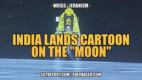 INDIA LANDS CARTOON ON THE MOON & OTHER WOO -- WEISS | JERANISM