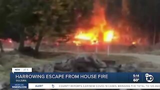 Harrowing escape from Dulzura house fire