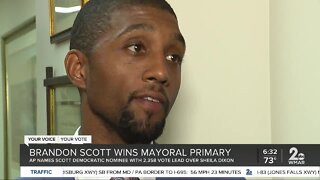 Brandon Scott wins Democratic nomination for Baltimore mayor