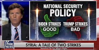 Tucker Carlson ANNIHILATES the Media on Their Coverage of Biden's Syrian Airstrikes