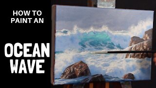 How to Paint an OCEAN WAVE