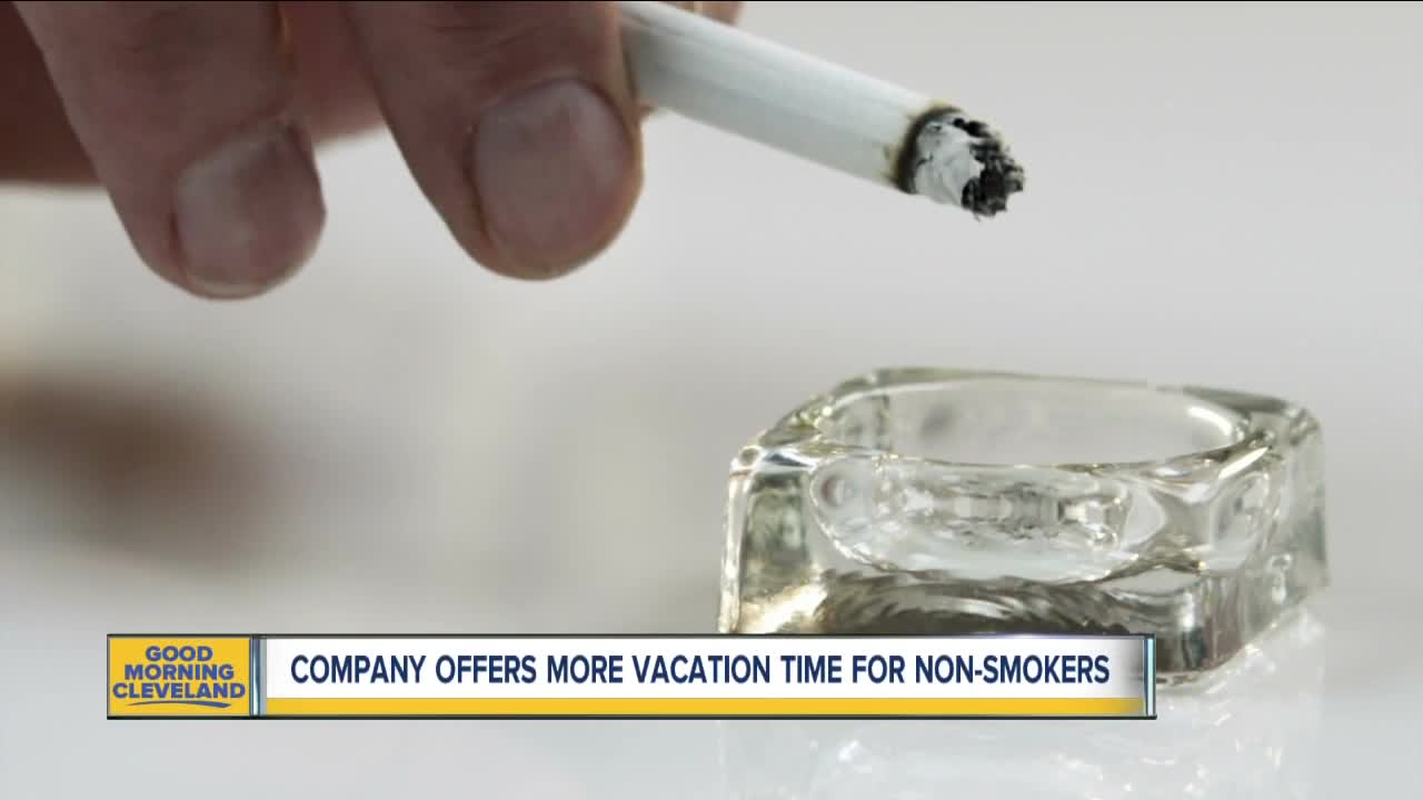 Company offers non-smokers more vacation time
