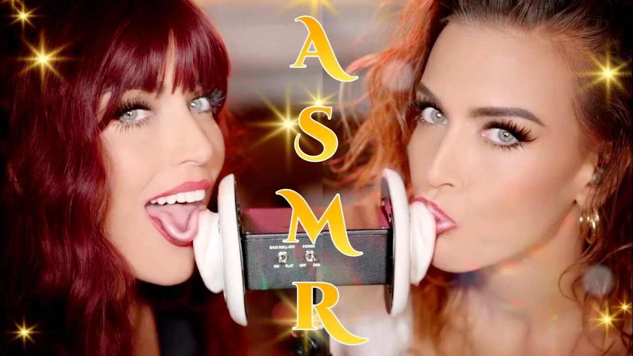 Asmr Gina Carla 🫦 Extreme Close Ear Twin Licks