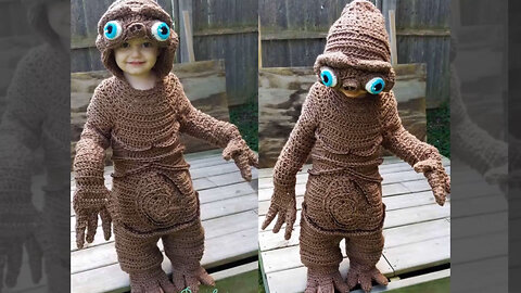 Mother of four creates amazing Halloween crochet costumes