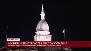 Michigan senate votes on COVID-19 bills