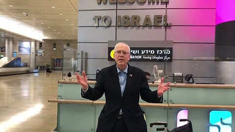 Arrived in Israel at Ben Gurion Airport and sang Israel anthem May 27, 2023
