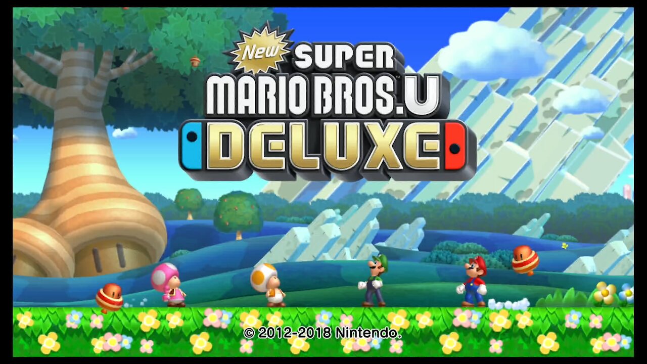 Nintendo Switch New Super Mario U Deluxe Intro 